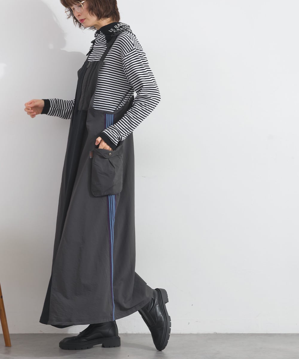 シルケットツイルトラックジャンパースカート K52076 【restock