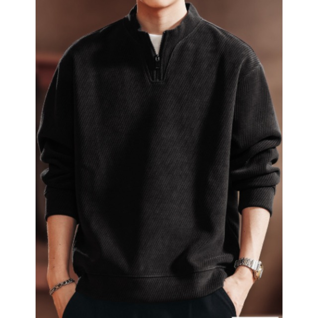 Half-Zip Long-Sleeve Sweatshirt(GV223)