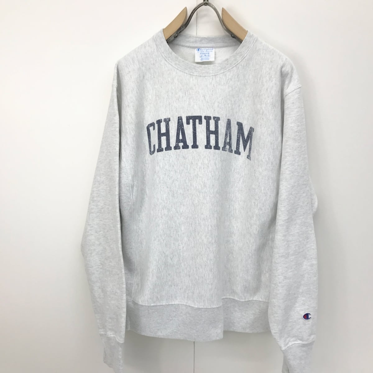 《リバースウィーブ》Champion チャンピオン　スウェット　グレー　長袖　L