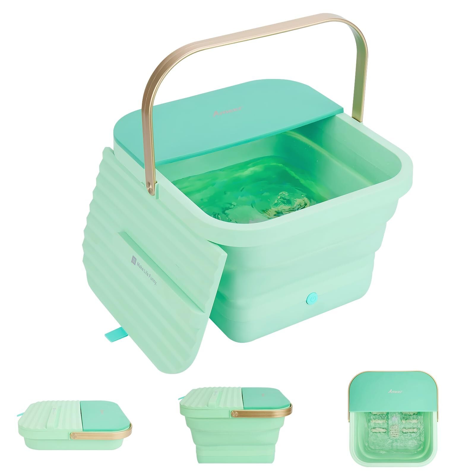 Ameer 足湯器 足湯 フットバス 温度調節・保温機能 タイマー機能 減菌