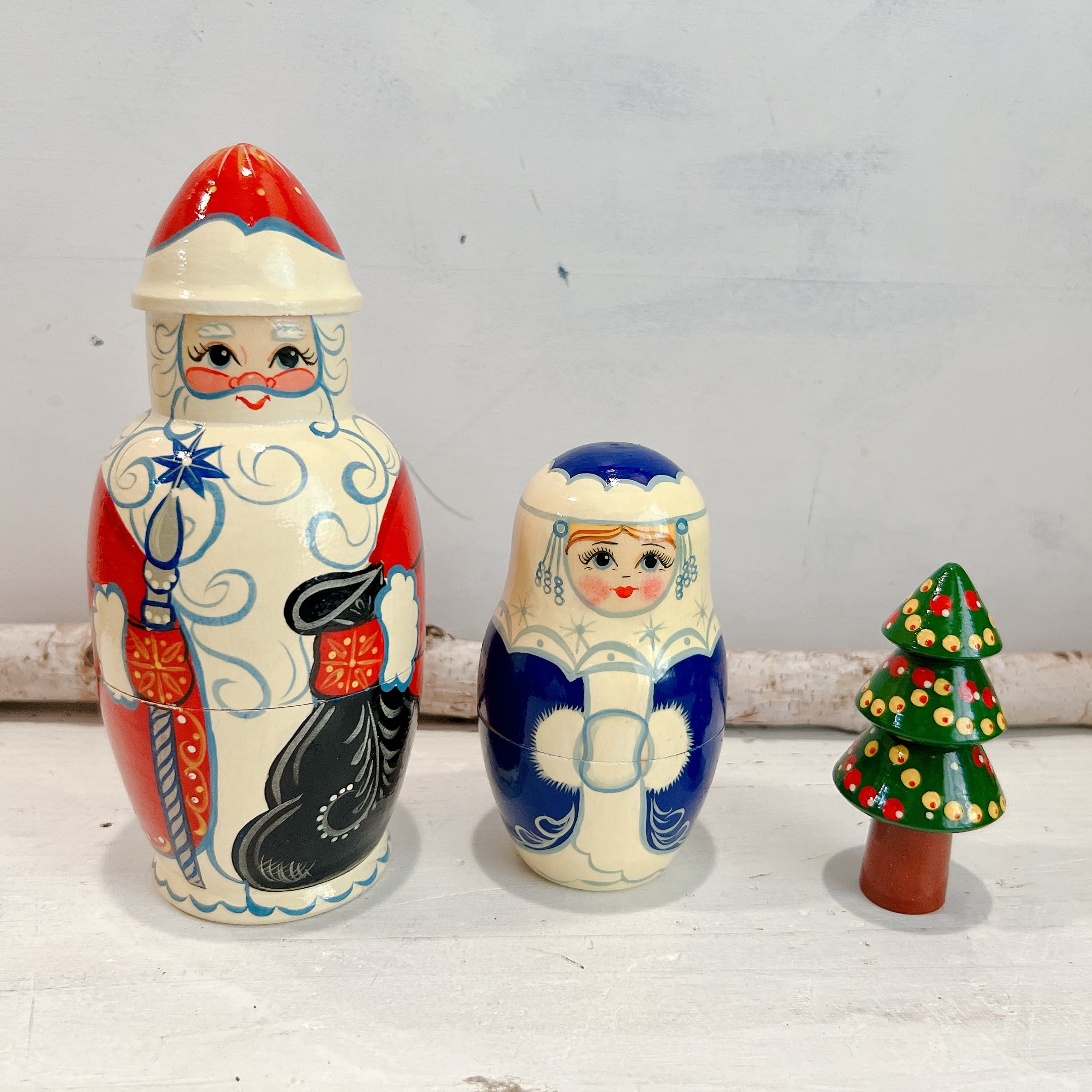 5月限定価格♪ロシア雑貨☆ウッドバーニング マトリョーシカの歴史7P