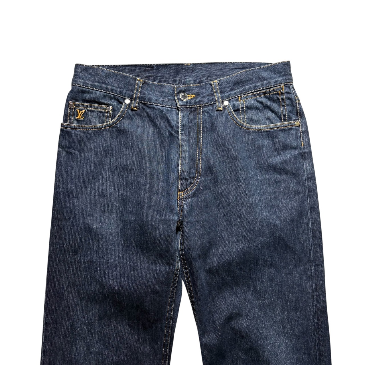 LOUIS VUITTON indigo denim pants