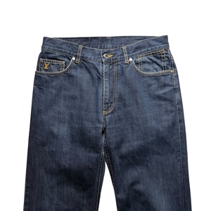 LOUIS VUITTON indigo denim pants