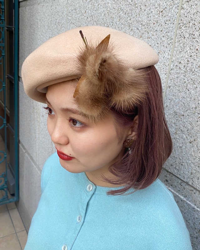 vintage mink fur broach