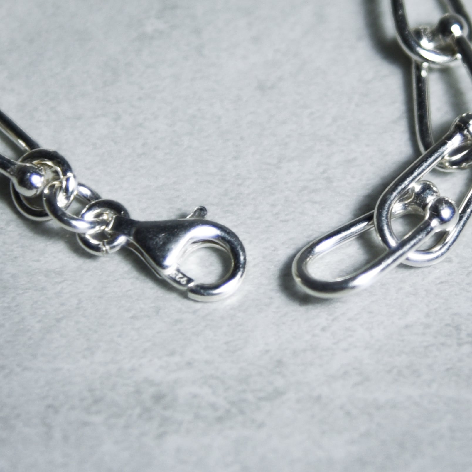 Mexican Jewelry Vintage Silver Shackle Chain Bracelet メキシカン