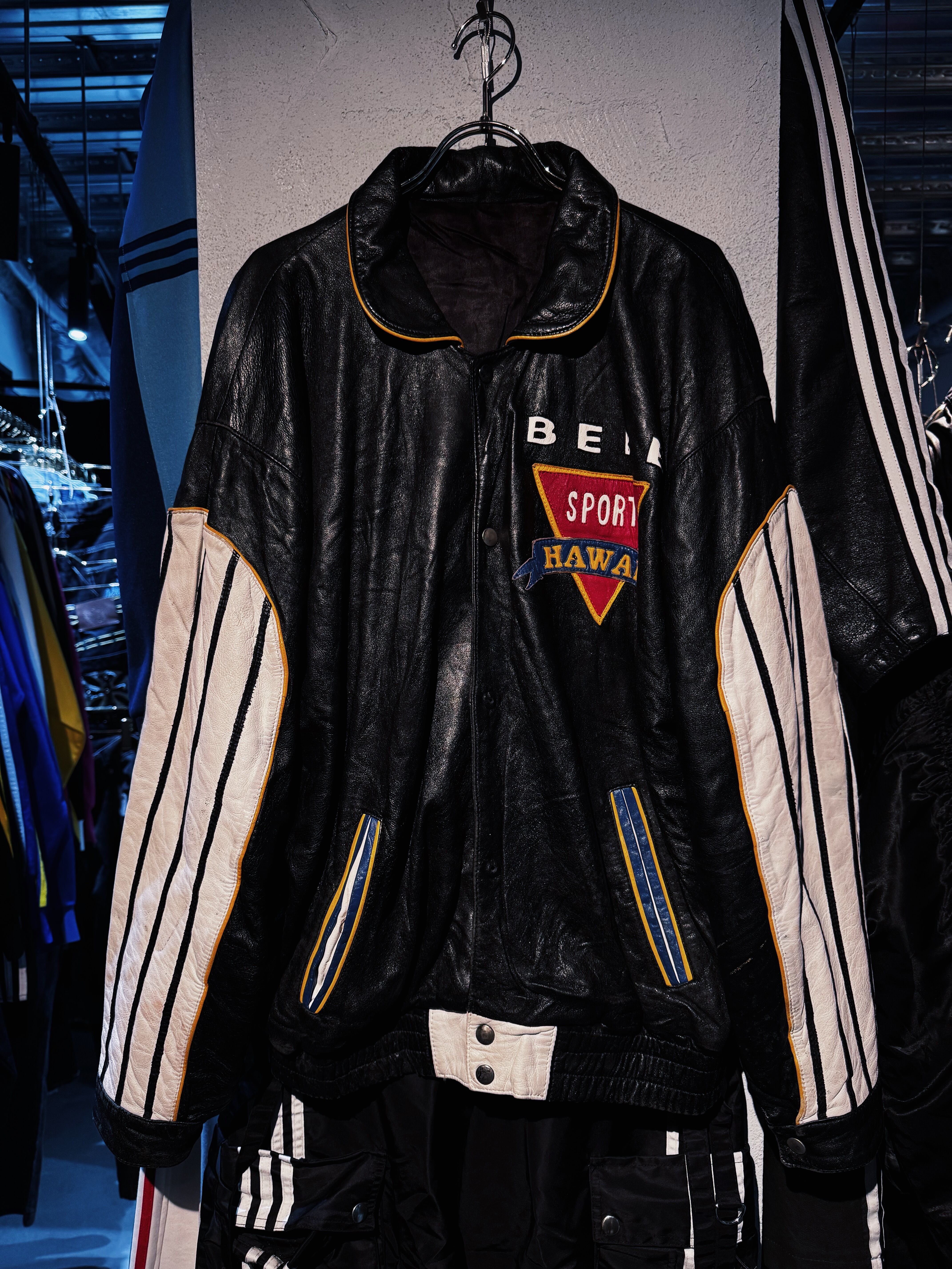 90's"MONTANA TOONS"BEST SPORT lamb leather jacket