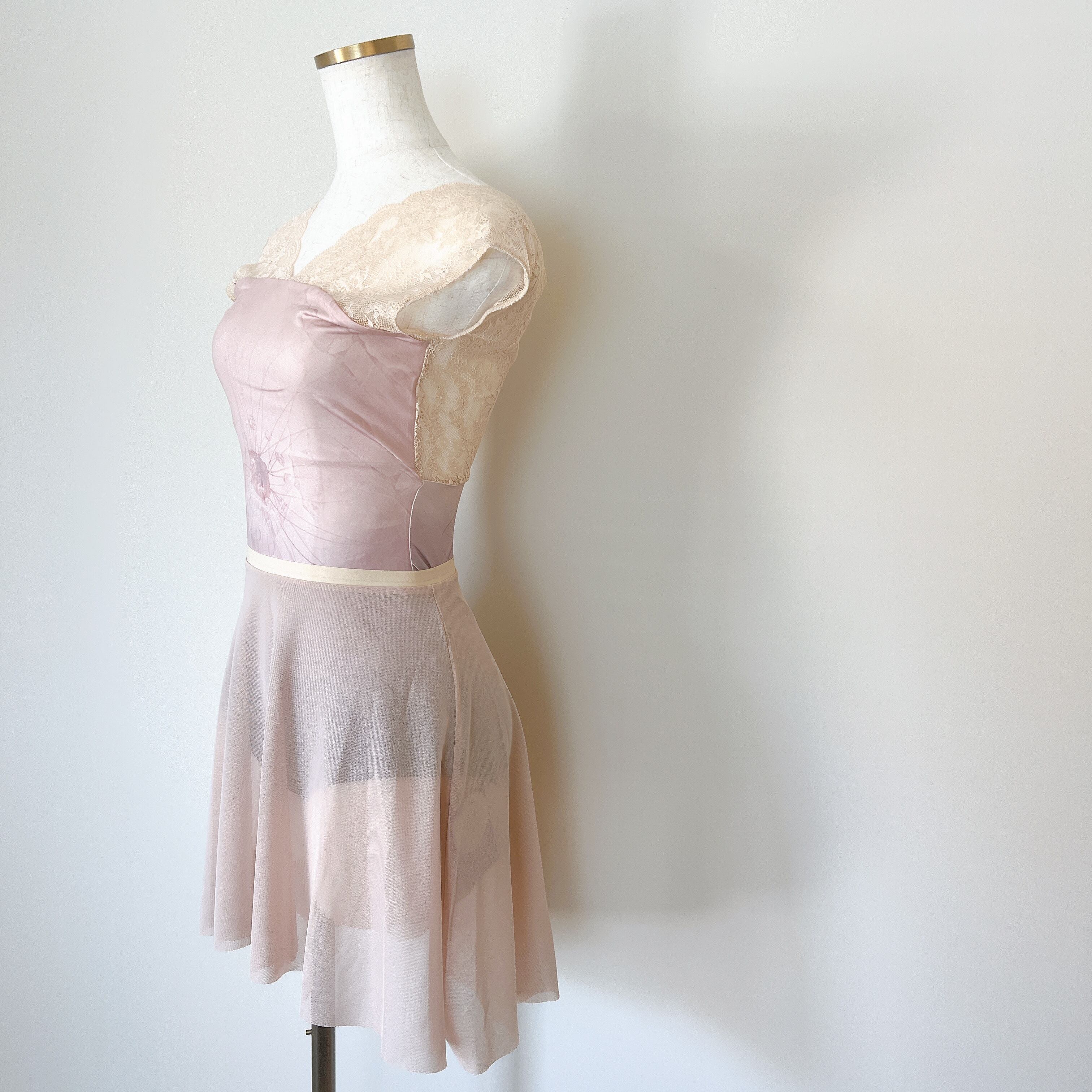 とかげ∕薄紫レースレオタード∕ピンクレースリボンレオタード とかげ様専用∕薄紫レースレオタード∕ピンクレースリボンレオタード