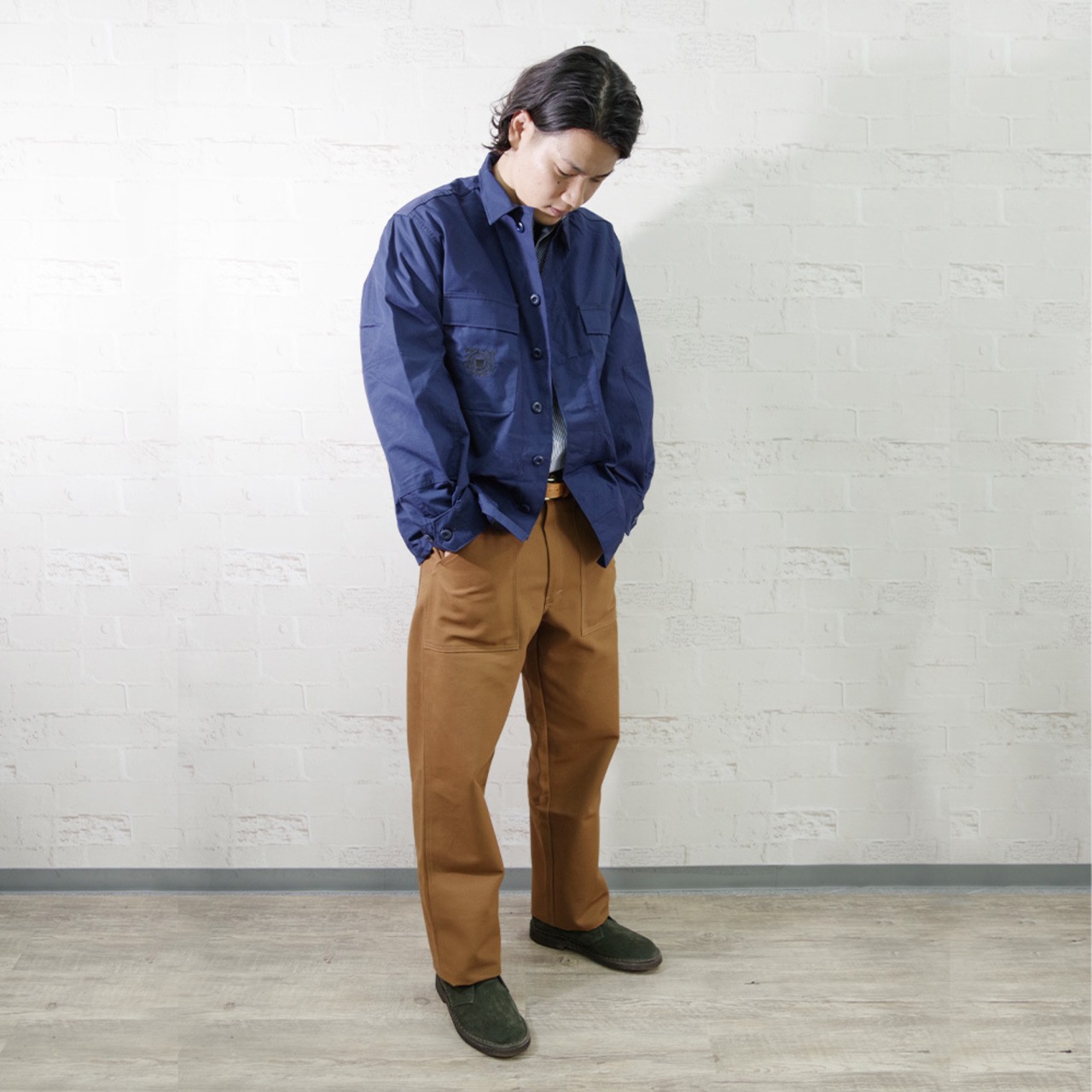 【MILITARY DEADSTOCK(ミリタリーデッドストック)】USCG ODU Shirt Deadstock ユーエスコーストガードODUシャツ デッドストック