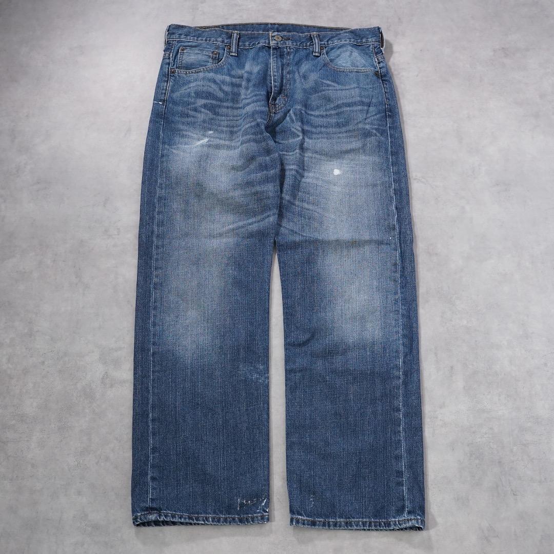 リーバイス569 Levis W34 ブルーデニム 00s 青 ヒゲ 15223 リーバイス569 Levis W34 ブルーデニム 青 古着 ボトム 18242 | fuufu