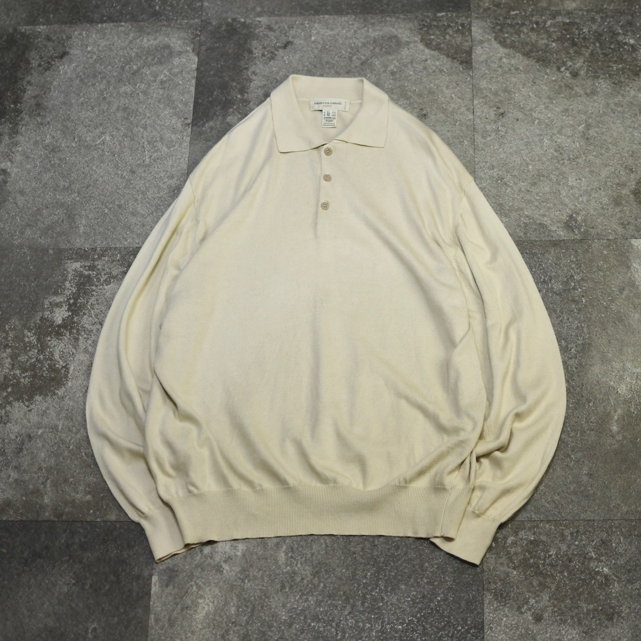 PRONT UOMO cotton rayon knit polo