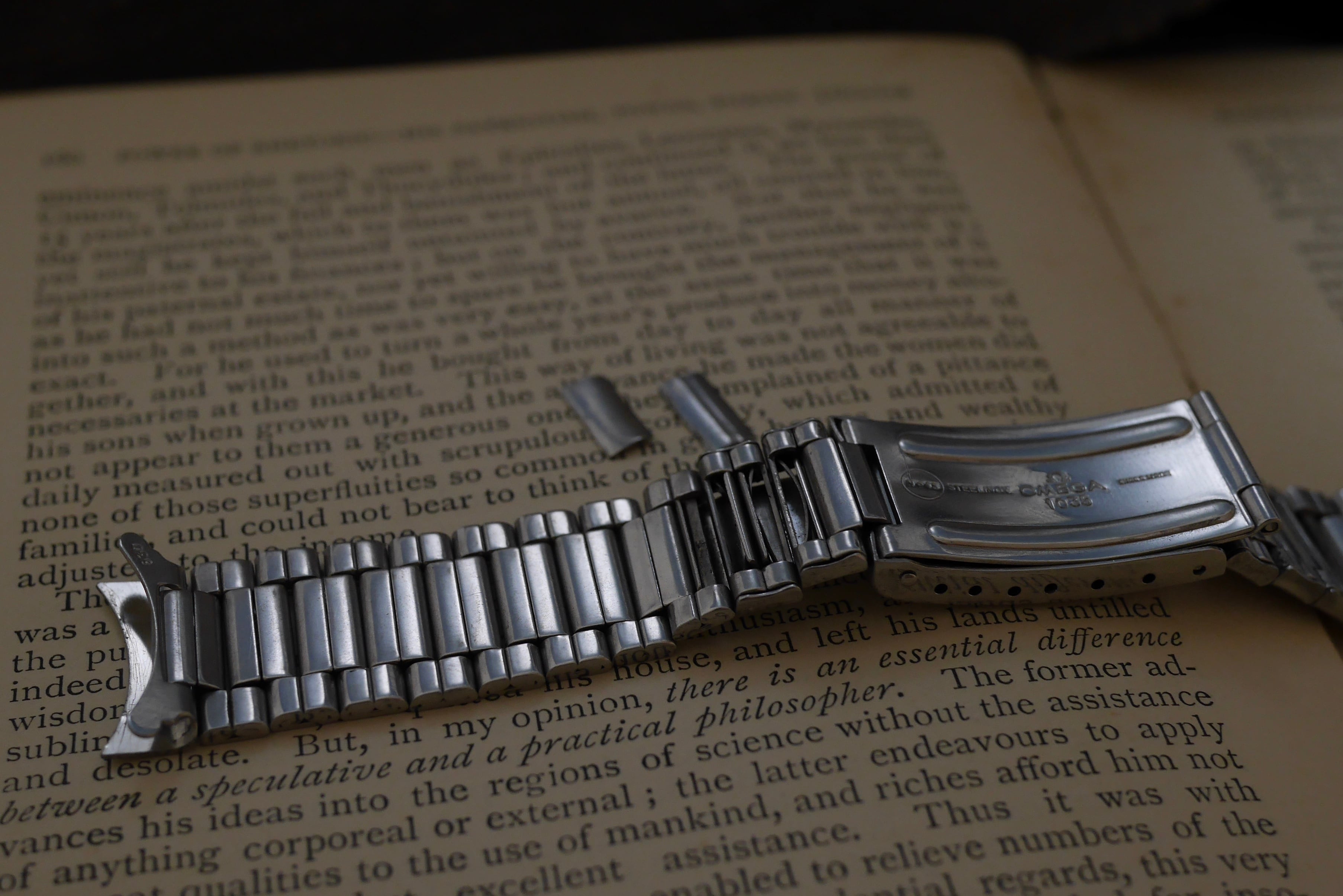 OMEGA】 1970's 純正 セミエクステンションキャタピラブレス 18mm用