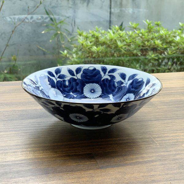染付 波佐見焼 ボウル 小鉢 藍 波佐見焼 染付間取山水百景