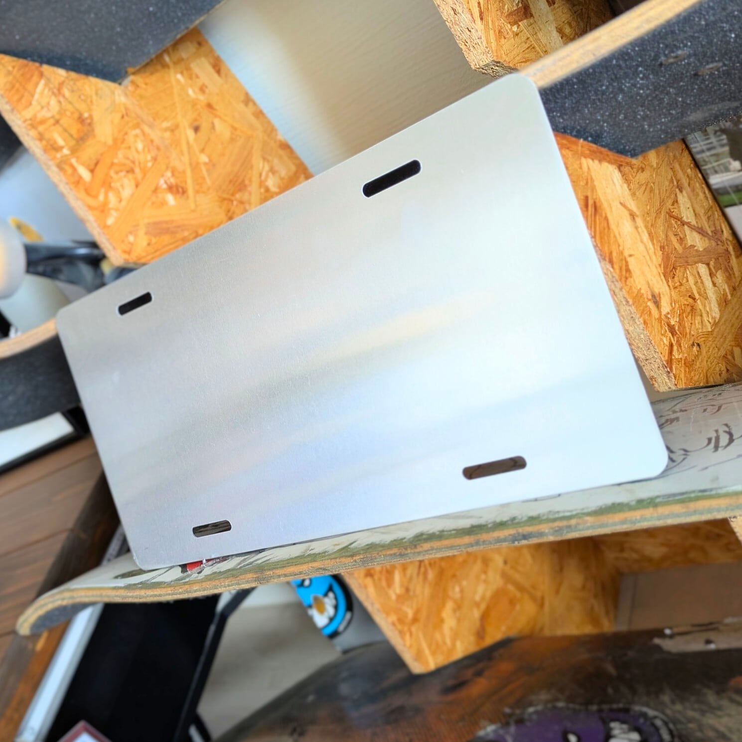 ♧ 再入荷!【デロリアン ナンバープレート バックトゥザフューチャー(Back to the Future)】OUT A TIME プリントver. 〚アメリカン雑貨 アメトイ〛