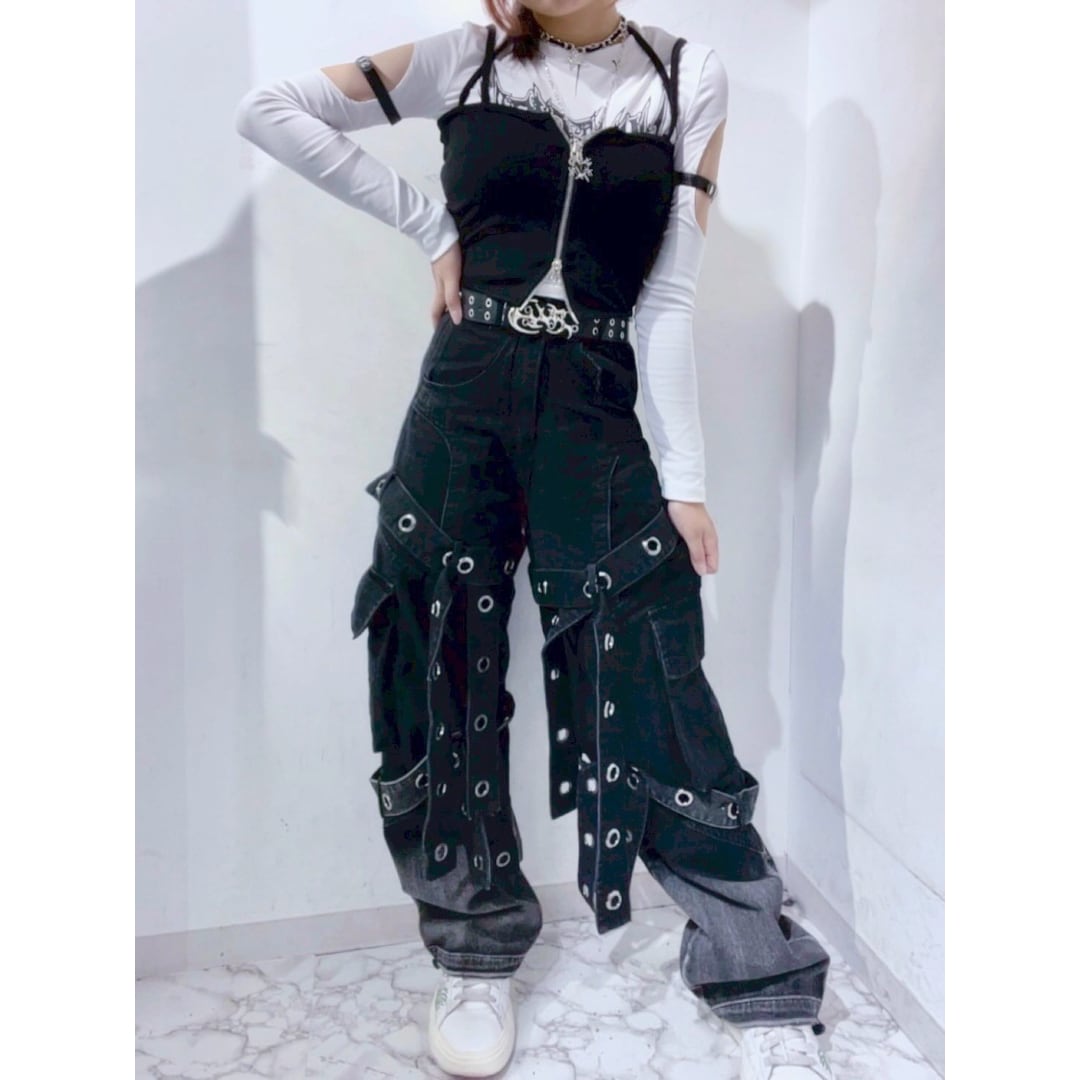 Na+H ハトメベルトハーフパンツ ボンテージ Na+H ハトメベルトハーフパンツ ボンテージ Na+H ハトメベルトハーフ