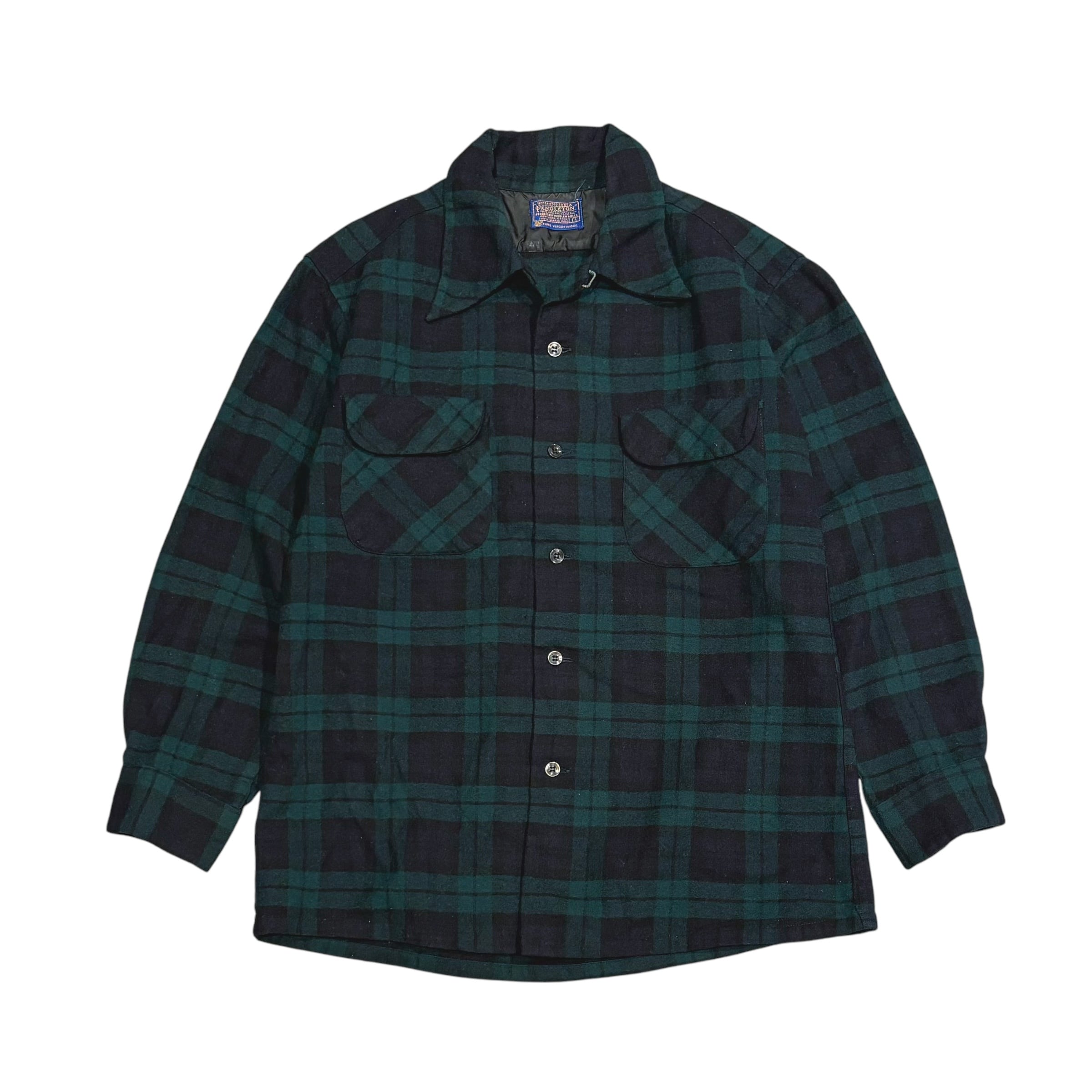 60-70's PENDLETON Wool Board Shirt Blackwatch L / ペン 60-70's PENDLETON Wool Board Shirt Blackwatch L / ペン