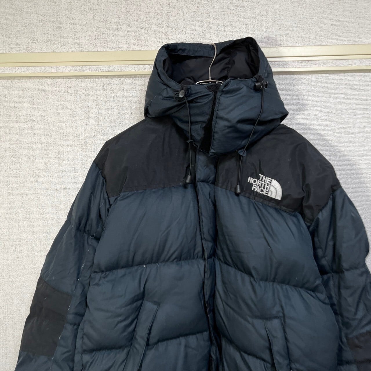 ノースフェイス ダウンジャケット バルトロ ネイビー 刺繍ゴアドライ  