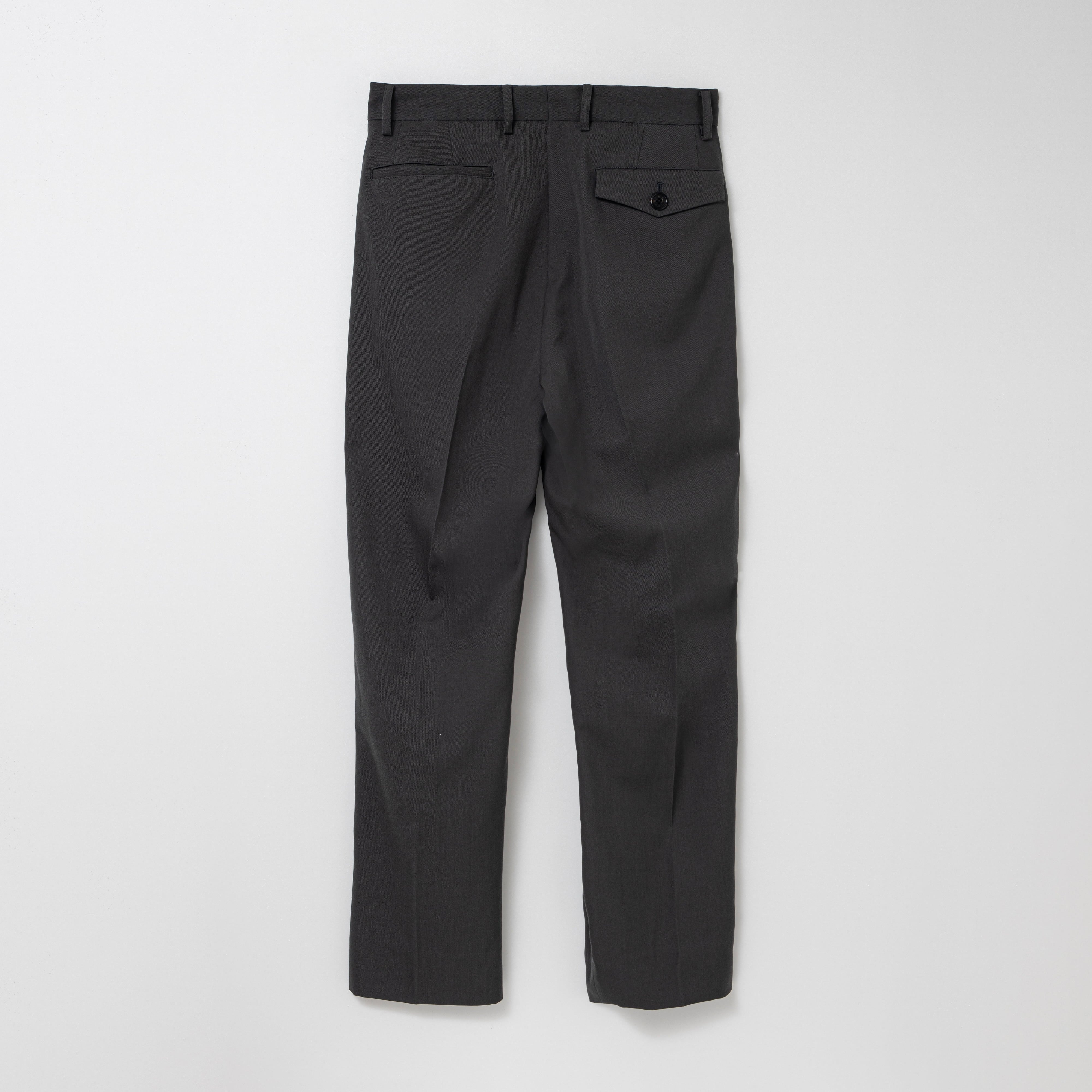Wool straight slacks（CHARCOAL GREY） | TTTMSW