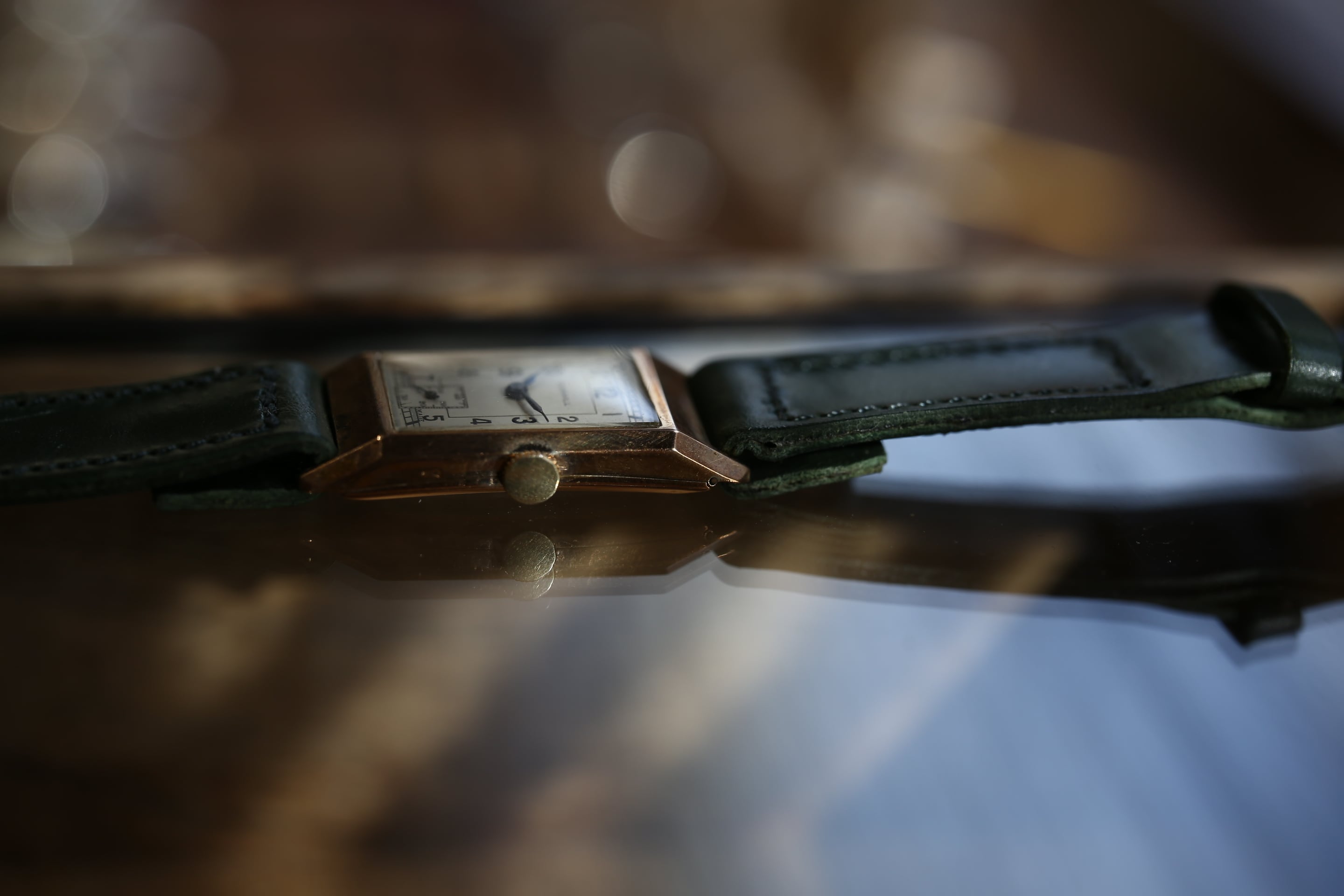 DUNHILL】 1930's ダンヒル レクタンギュラー 9金無垢 ブリティッシュ