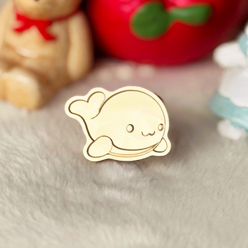 【縦20㎜×横25㎜】ふんわりクジラ　＃SWH-565