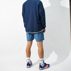Switch stripe shorts : カレッジブルー