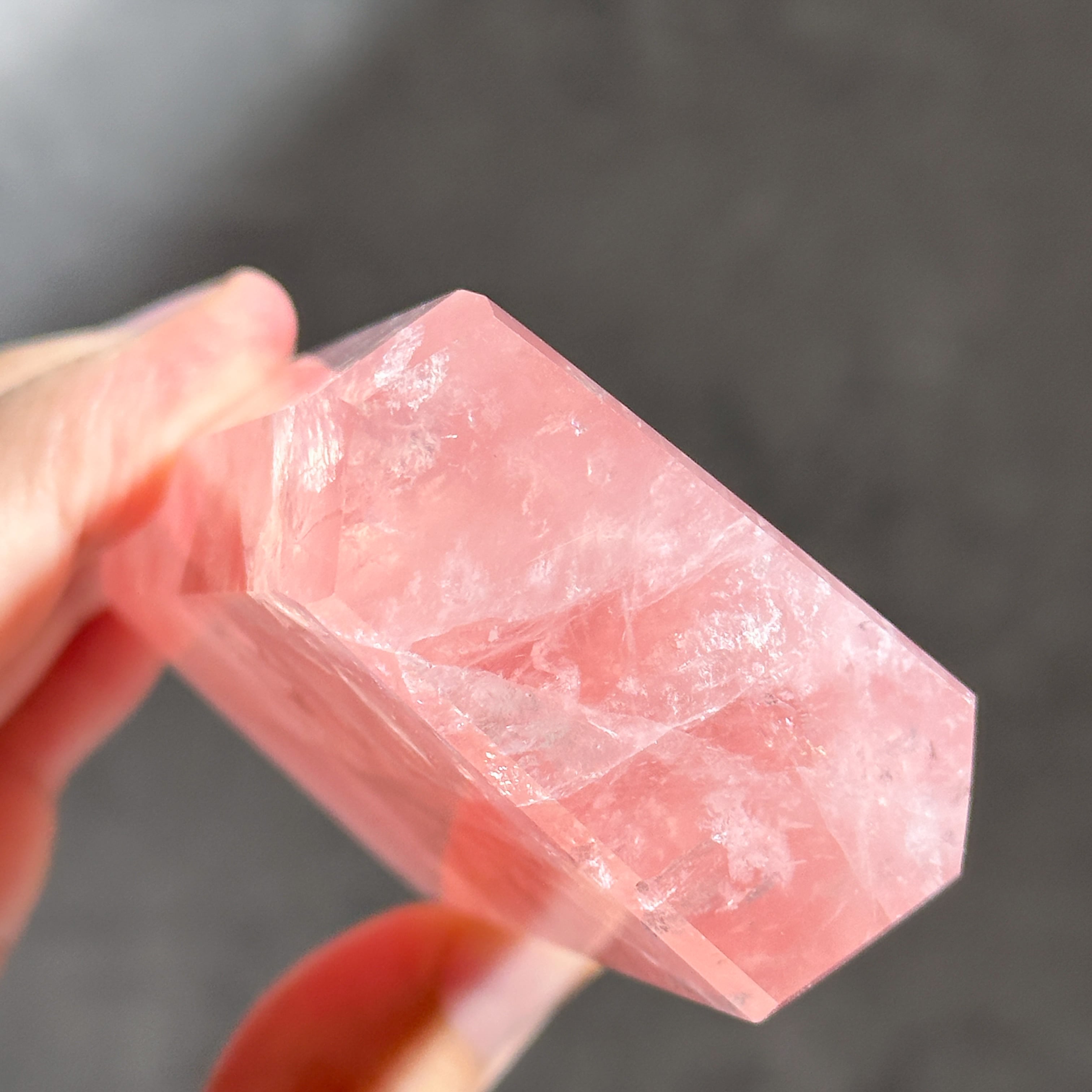 Big【高品質】バイーア産ローズクォーツ タワー12◇ Rose Quartz
