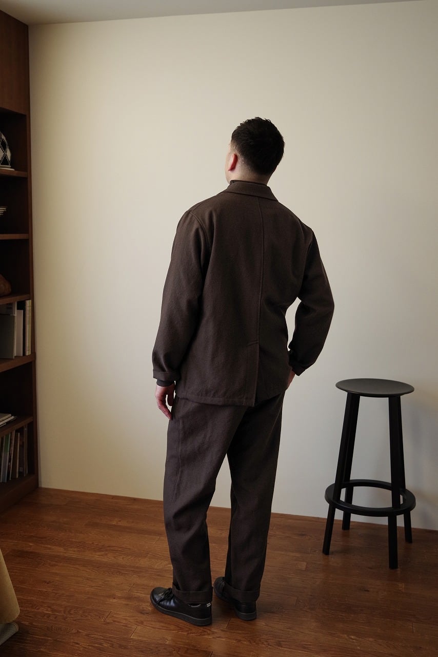Virgin Wool Washed Twill Jacket