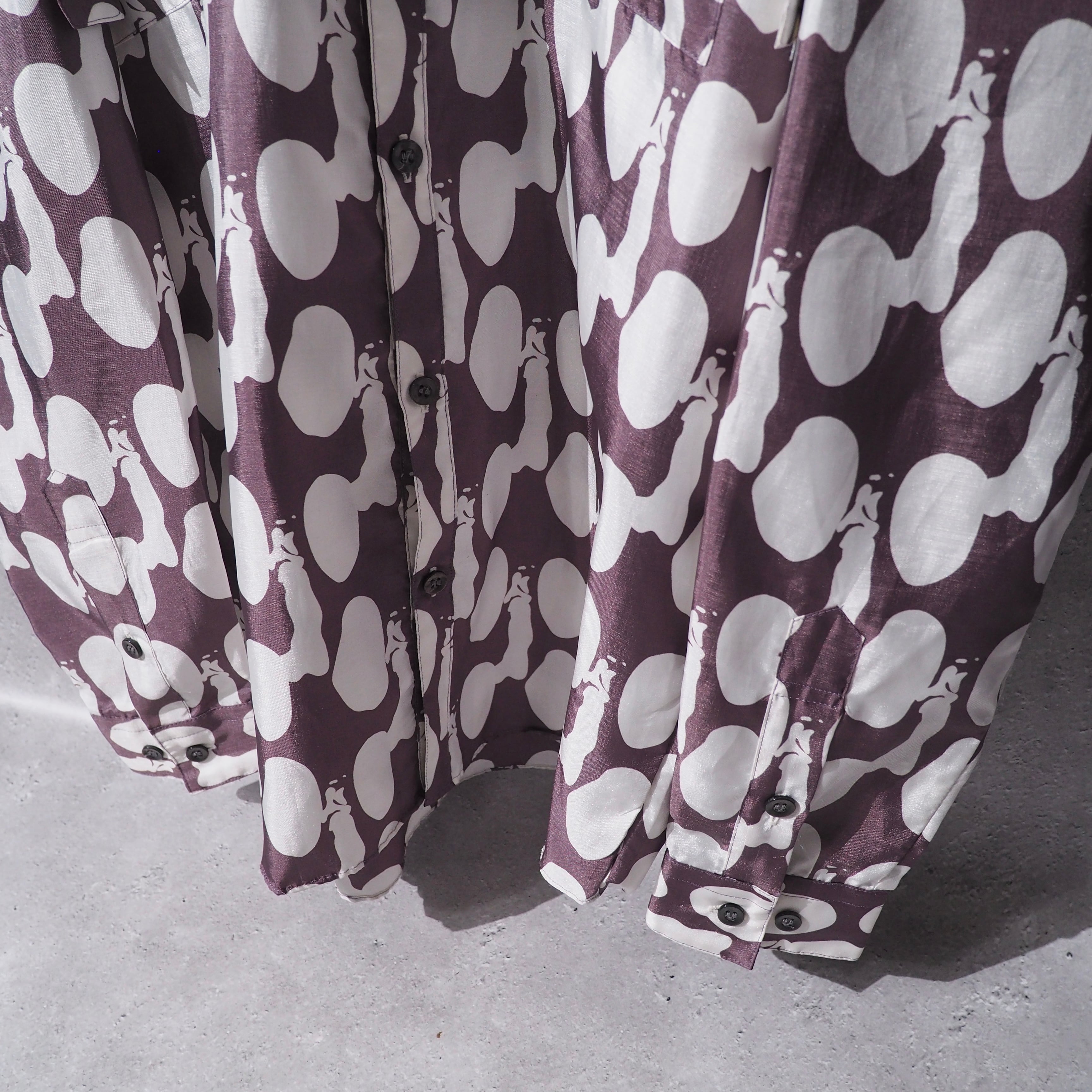 ” N.HOOLYWOOD ” Drop Dot all pattern Long sleeve shirt