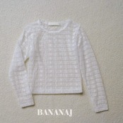 韓国子供服 / BANANA J / 26Autumn / リズム フラワー レースTシャツ / 秋服 / キッズ *XS~JS*