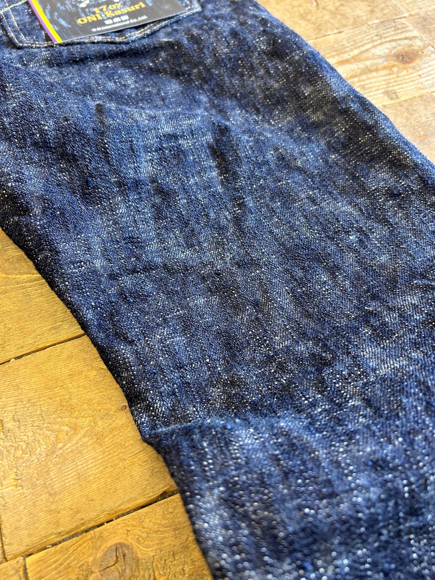 ONI DENIM(鬼デニム)17oz Kasuri Denim-ハイライズリラックス