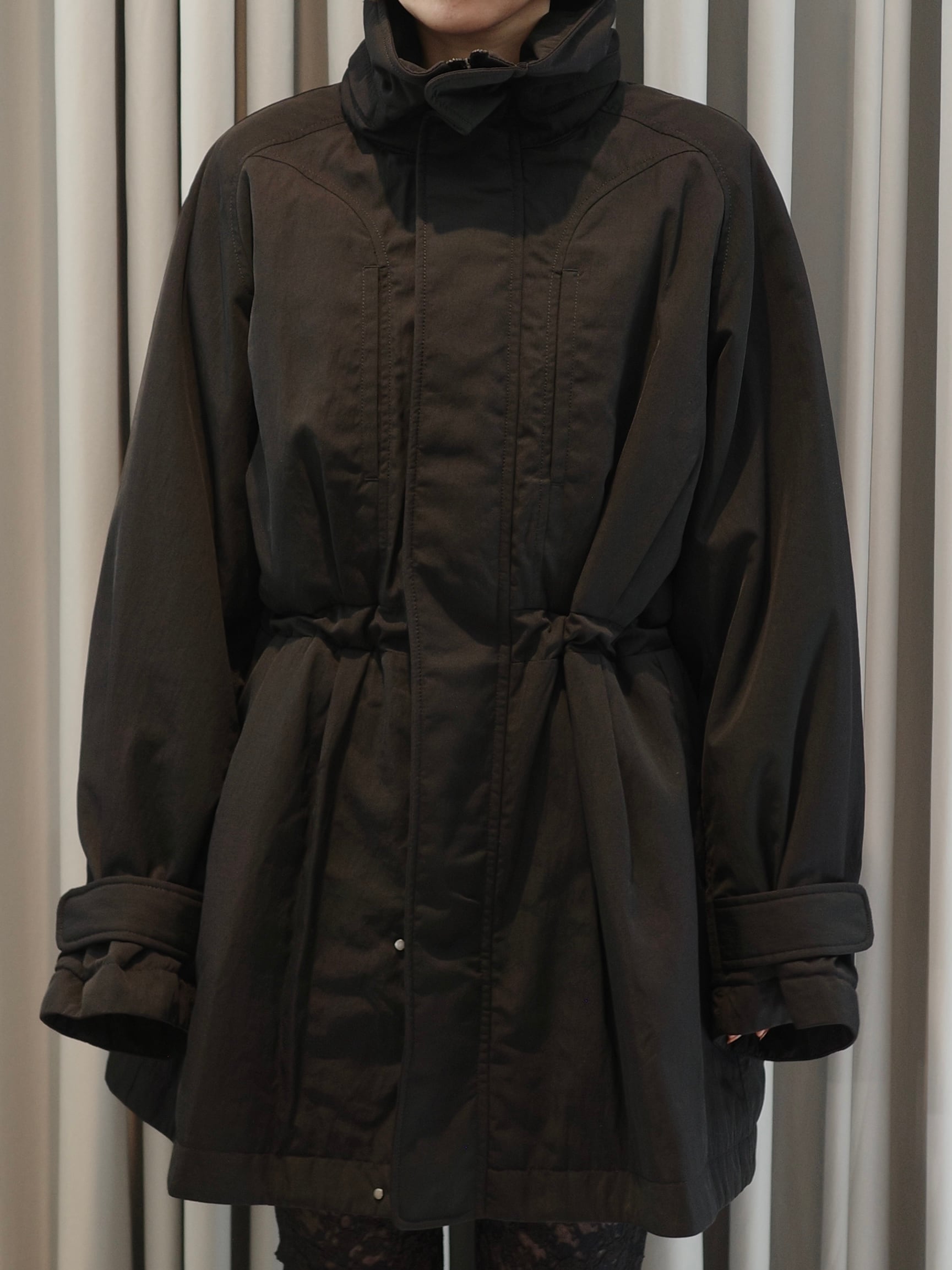 26SS】Mame Kurogouchi マメ クロゴウチ / Nylon Twill 3D Embroidery 26SS】Mame Kurogouchi マメ クロゴウチ / Nylon Twill 3D Embroidery