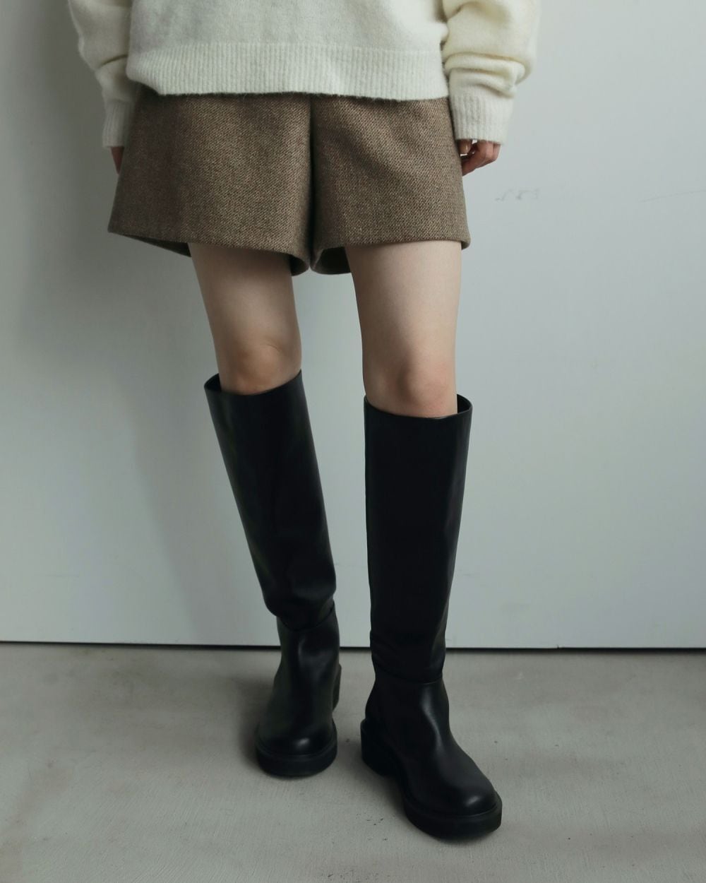 anuke(アンヌーク) Ecoleather Long Boots | サウスオレンジ｜メンズ