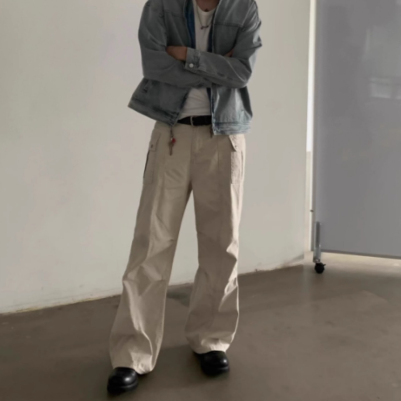 マルチポケットルーズストレートパンツ　0880