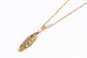 【316L Hawaiian surfboard necklace】/ GOLD