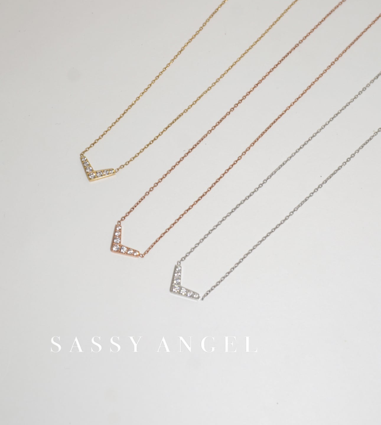 Vカーブネックレス [273] | SASSY ANGEL