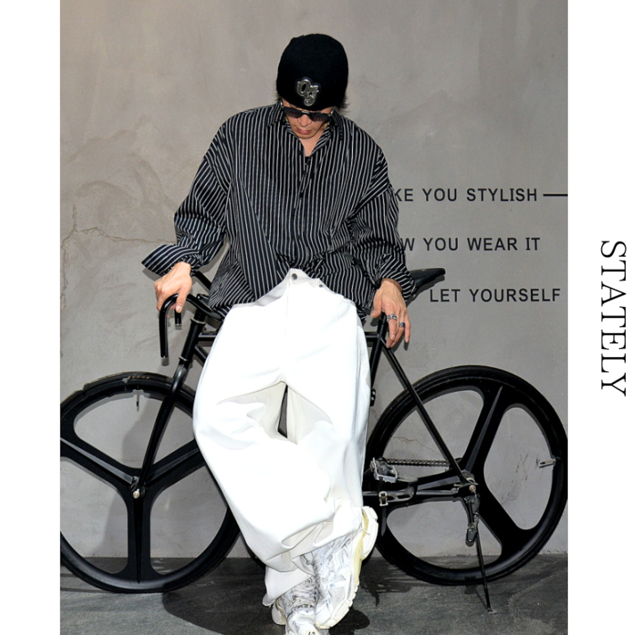Pinstripe Flow シャツ/2color_T230・画像10