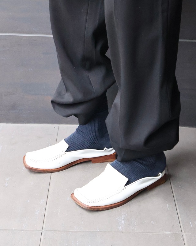 【Louis Vuitton】square toe babouche loafers