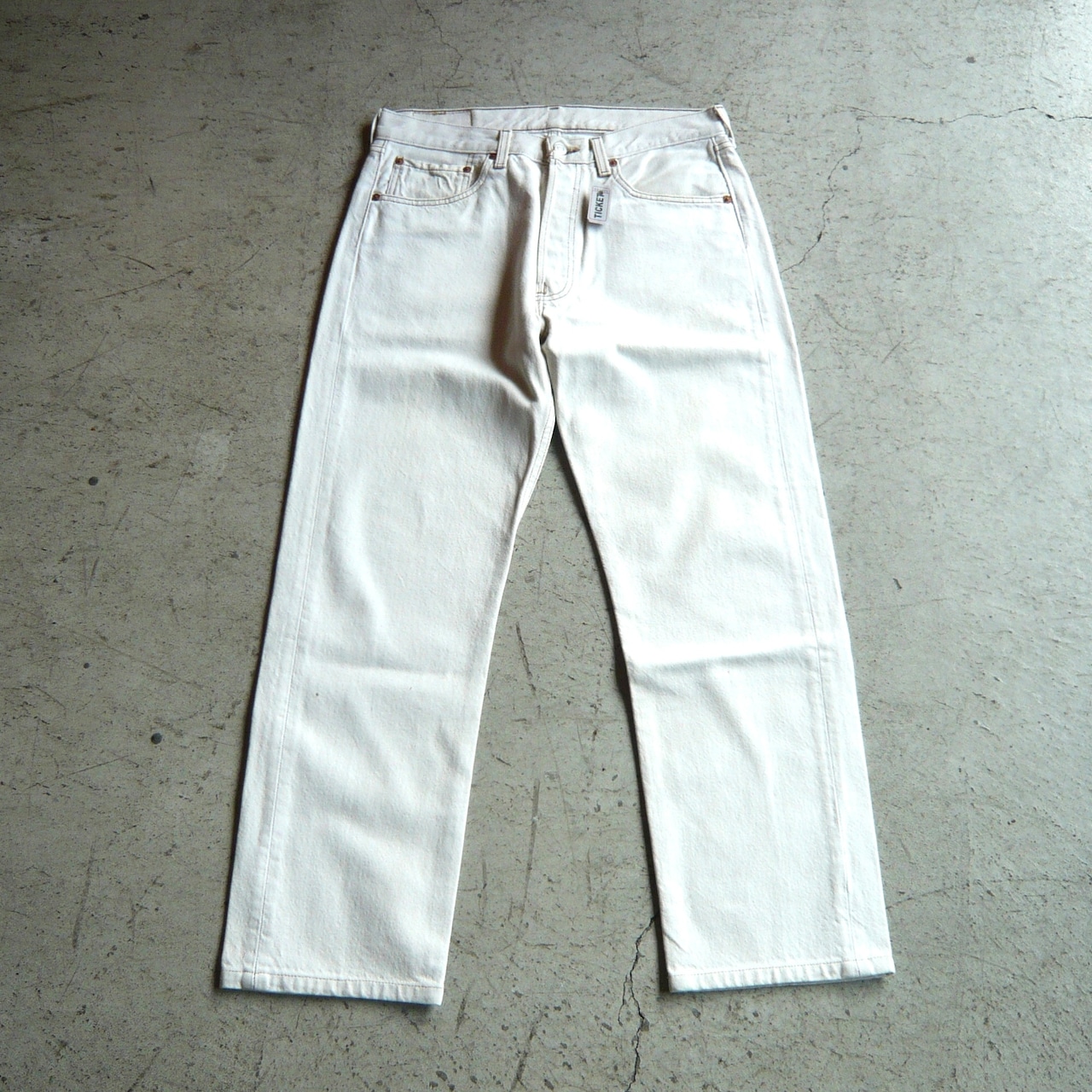 90s Levi’s 501 デニムパンツ ブリーチ ホワイト W32