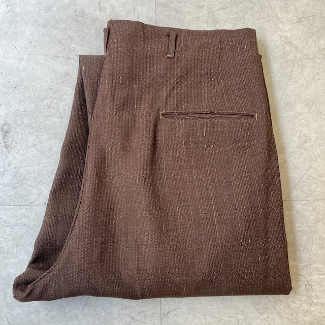 50s Two-Tuck Slacks "Kasuri" 50年代 2タック スラックス カスリ ロカパン ロカビリーパンツ