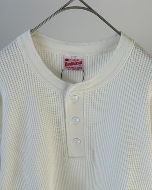 -Health Knit- Thermal King Waffle Henley Neck L/S