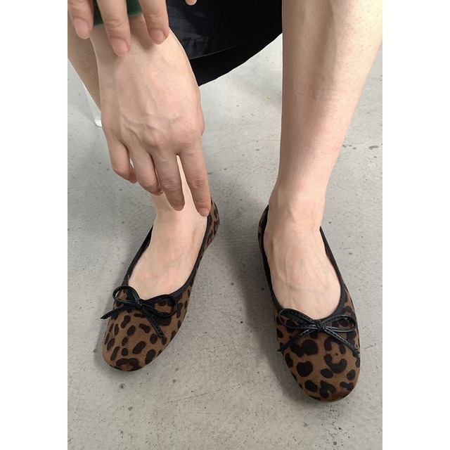 Leopard ballet shoes　a00063