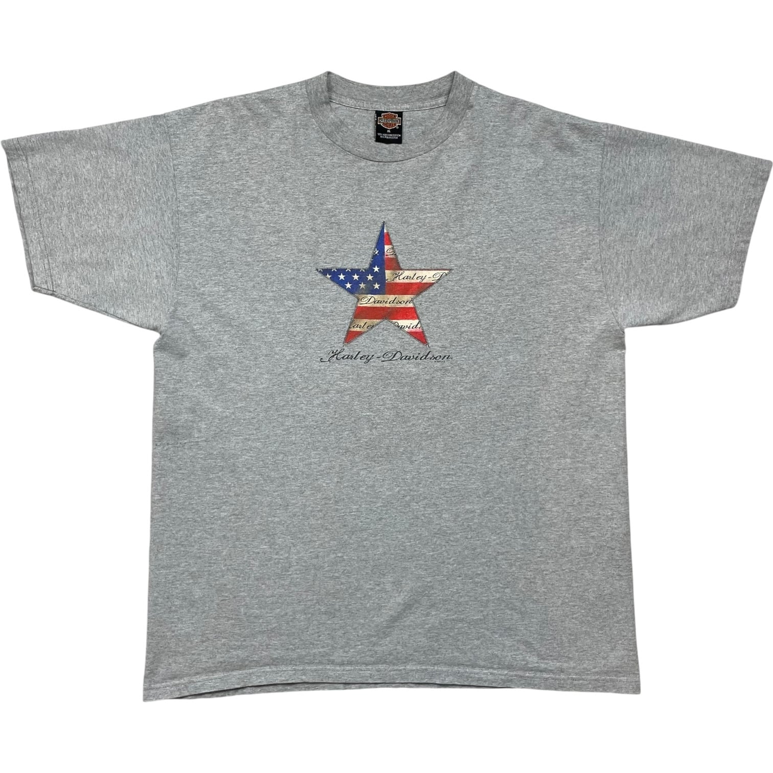 《XL》Harley-Davidson ハーレーダビッドソン Tシャツ フロントプリント バックプリント グレー USA製 no.10160