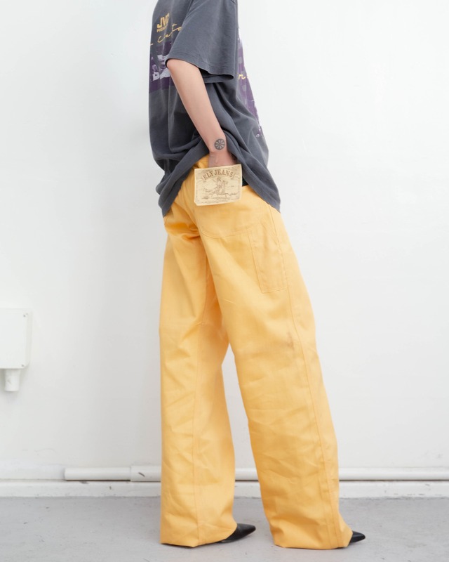 1970s ELY - color denim painter pants (NOS)
