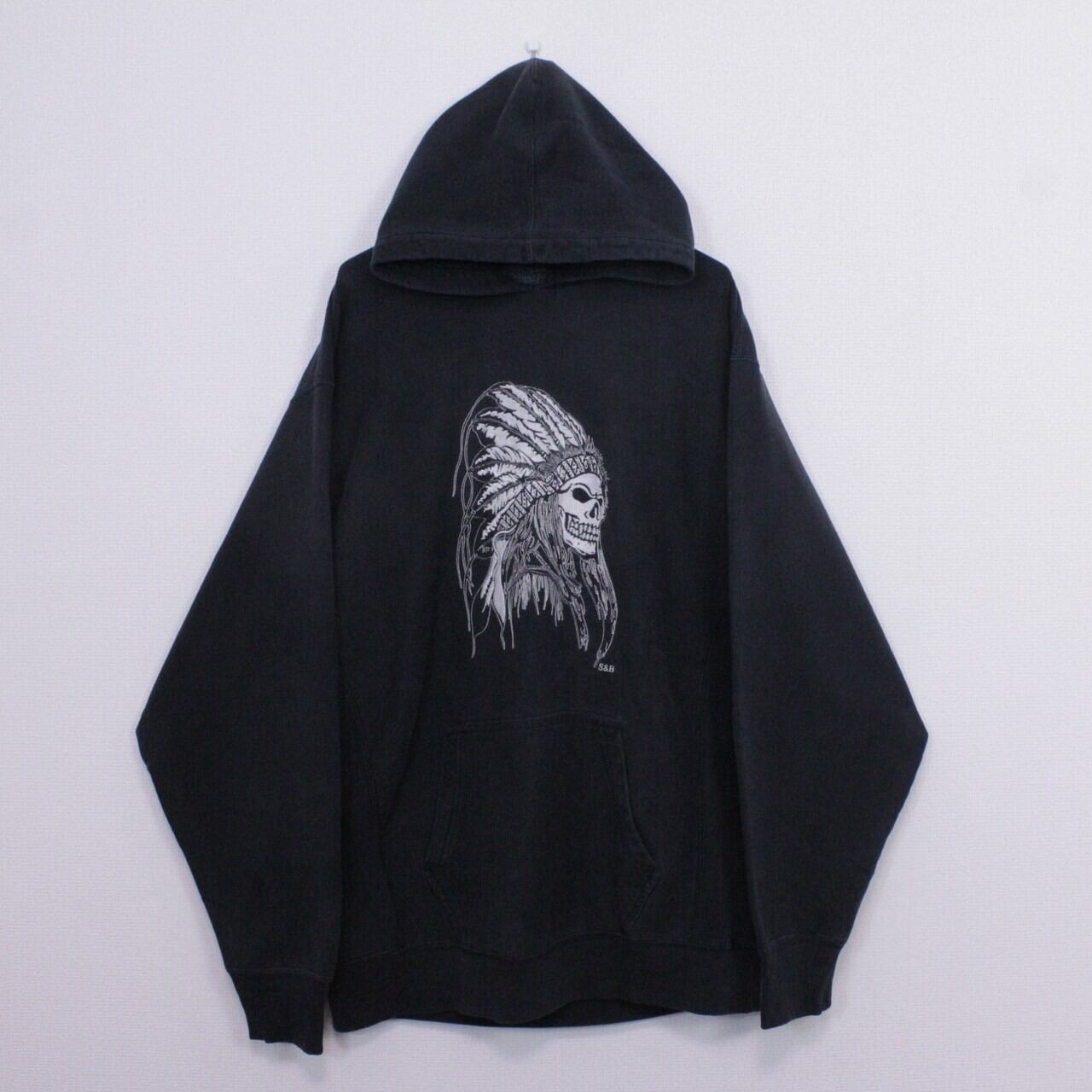 【Caka act2】Native Skull Embroidery Vintage Loose Hooded Parka | Caka(カカ ...