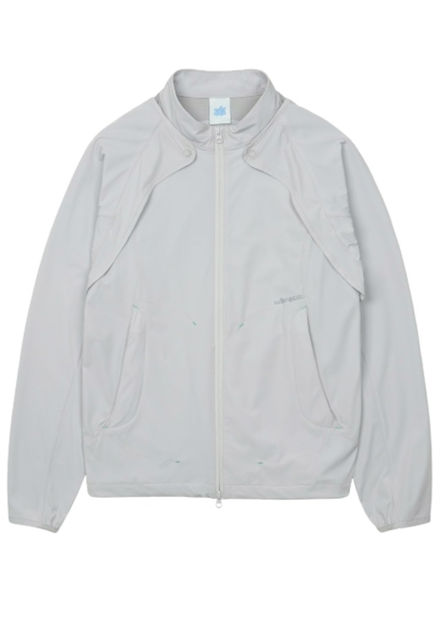 [SAN SAN GEAR] Sansan Gear X NCT WISH Jacket Light Grey 正規品 韓国ブランド 韓国通販 韓国代行 韓国ファッション sansan san san sansangear サンサンギア