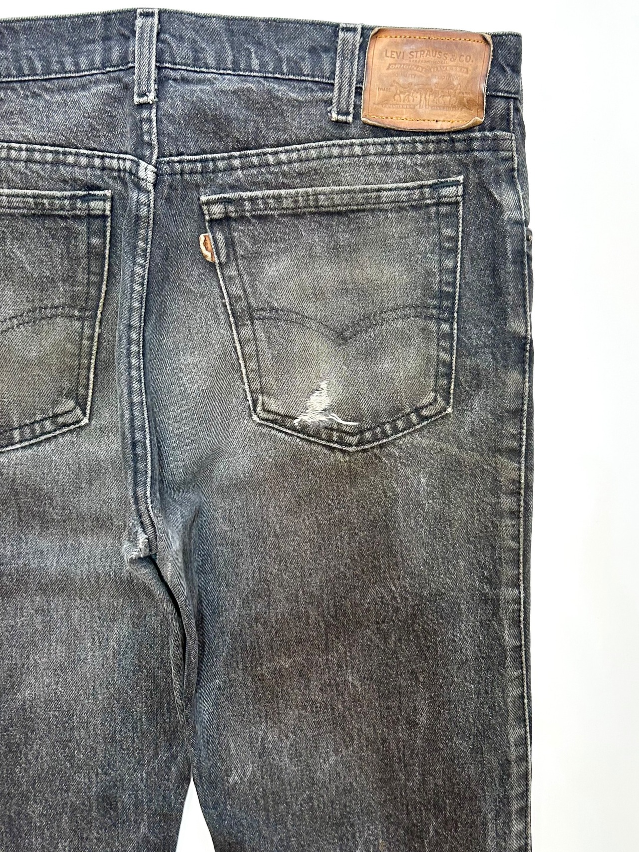 80s Levi’s 549 BLACK DENIM PANTS Size W34L31→W33.5L31