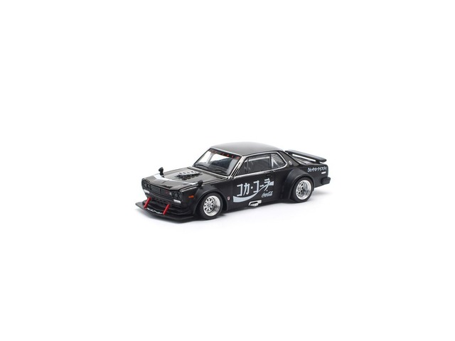 POP RACE / ポップレース　1/64 SKYLINE GT-R DRIFT（HAKOSUKA）- COCA COLA ZERO JP BLACK CHROMEPR640161