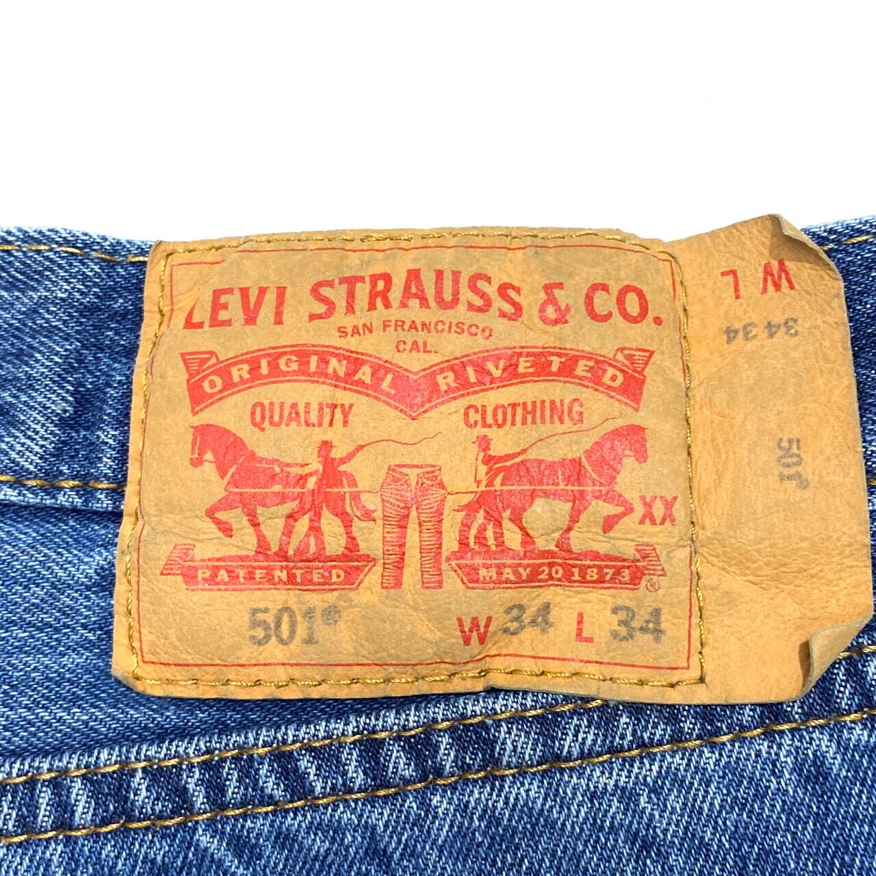 Levi's リーバイス 501 ストレート デニムパンツ メンズW34 古着