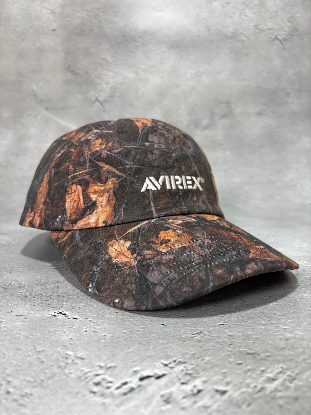 AVIREX / アヴィレックス リアルツリー カモ柄 キャップ ブラウン