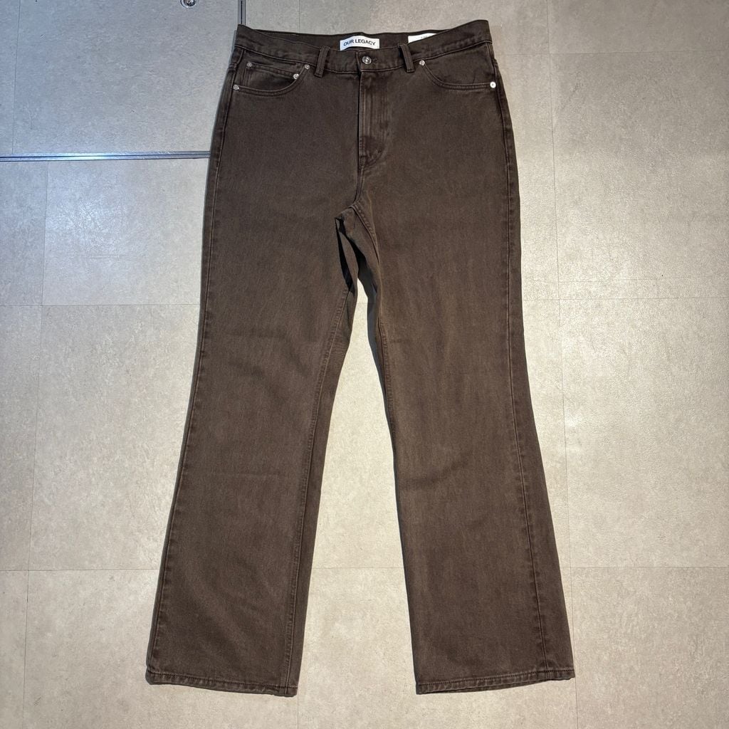 OUR LEGACY アワーレガシー 25SS 70's CUT Choco Overdye フレアデニム