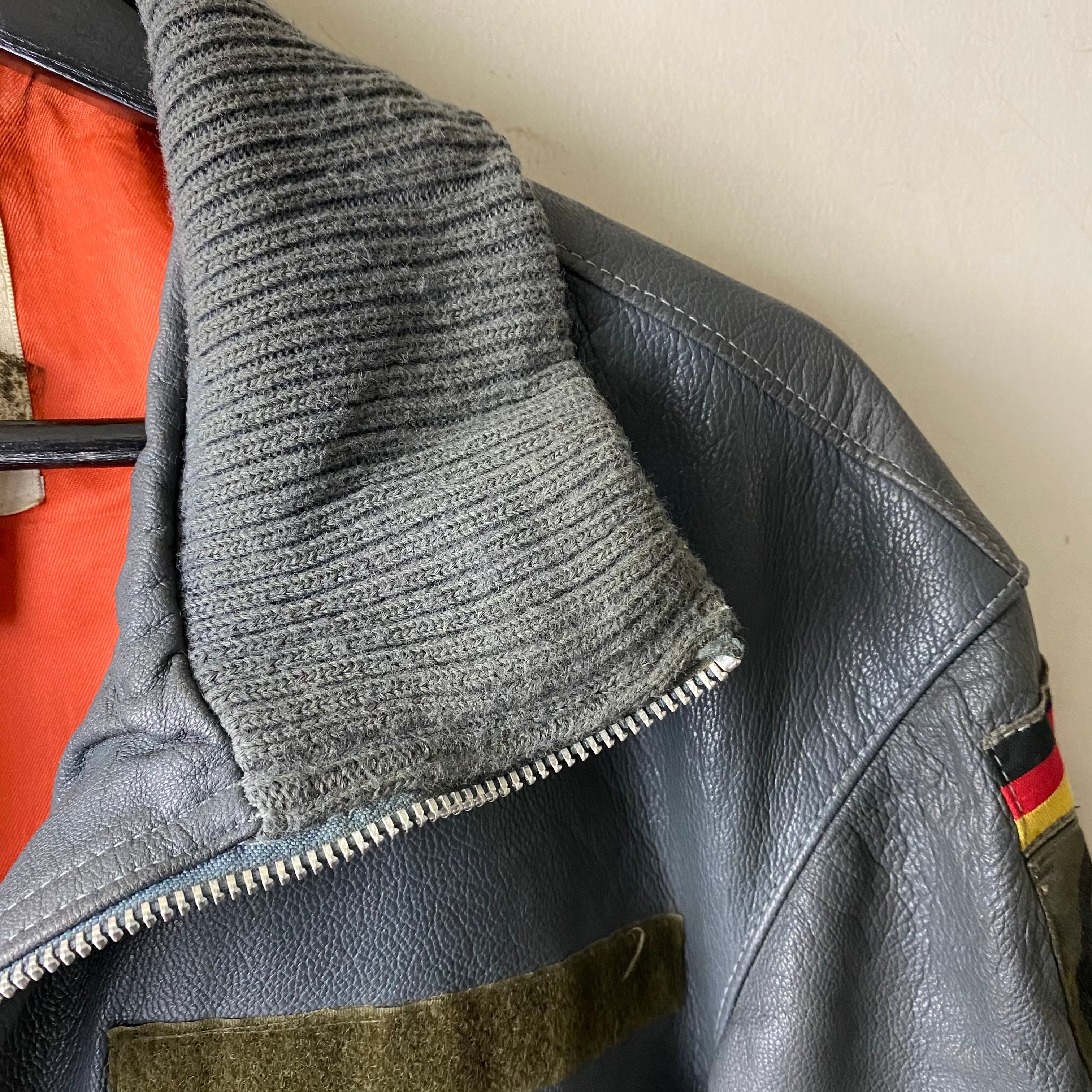 vintage german military leather flight jacket | NOIR ONLINE